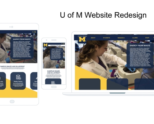 U of M Redesign Page 1