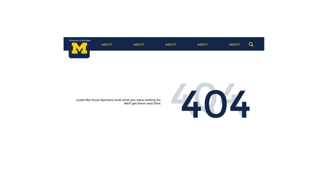 U of M Redesign Page 6